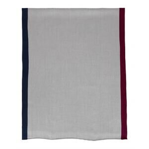 NEW DESTREE pierre wool scarf in grey/navy blue/fuschia